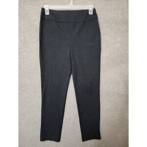 Chicos Fabulously Slimming Pants Womens 0.5 US 6 Dark Gray Pull On Stretch